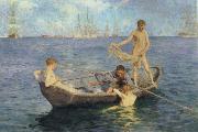 August Blue Henry Scott Tuke